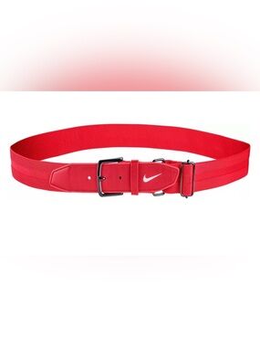 Nike Red adjustable softball Belt with White Swoosh